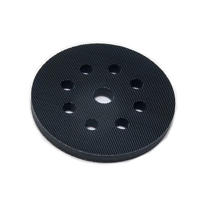Подложка промежуточная 125 mm T10mm STANDARD на липучке, 8отв, черная мягкая  ICAR V S BLACK ICPP-H8-125X10-IF-VS-GN-BLA